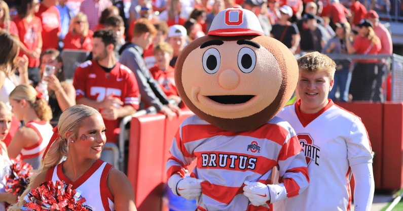 Brutus Buckeye by Mick Walker -- Lettermen Row --