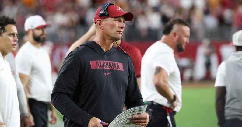 Alabama coach Kalen DeBoer