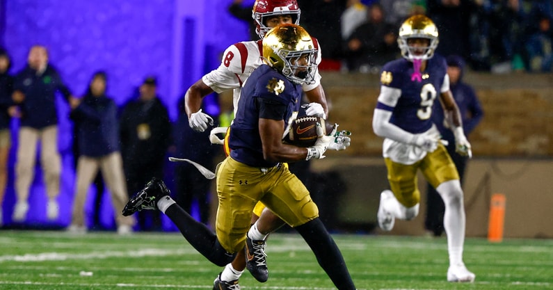 Notre Dame CB Christian Gray USC