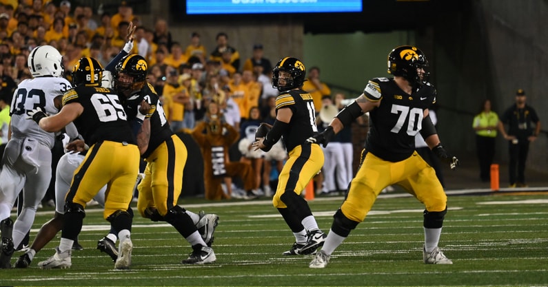The Hawkeyes earned a comeback win against Penn State. (Photo by Dennis Scheidt)