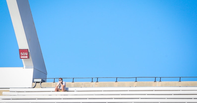 South Carolina fan during the Oklahoma game at Williams-Brice Stadium on Oct. 18, 2025 (Katie Dugan | GamecockCentral.com)