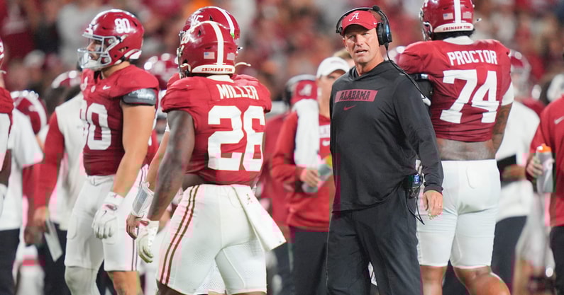 Alabama coach Kalen DeBoer