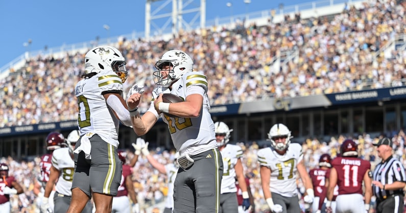 Georgia Tech's Haynes King and Malachi Hosley