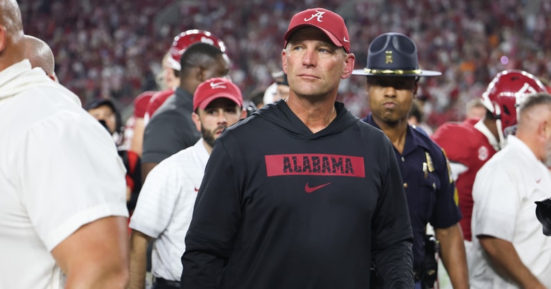 Alabama coach Kalen DeBoer