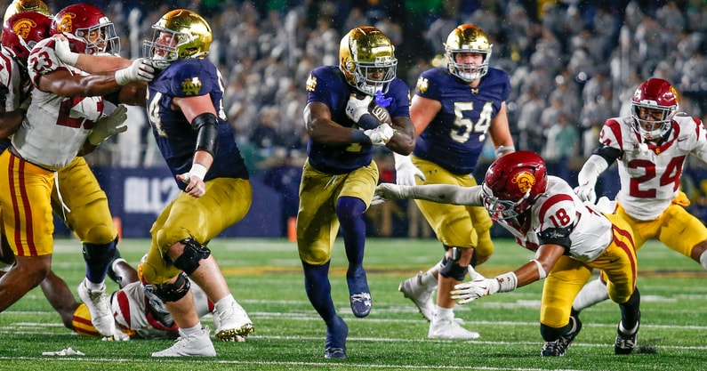 Notre Dame RB Jeremiyah Love USC
