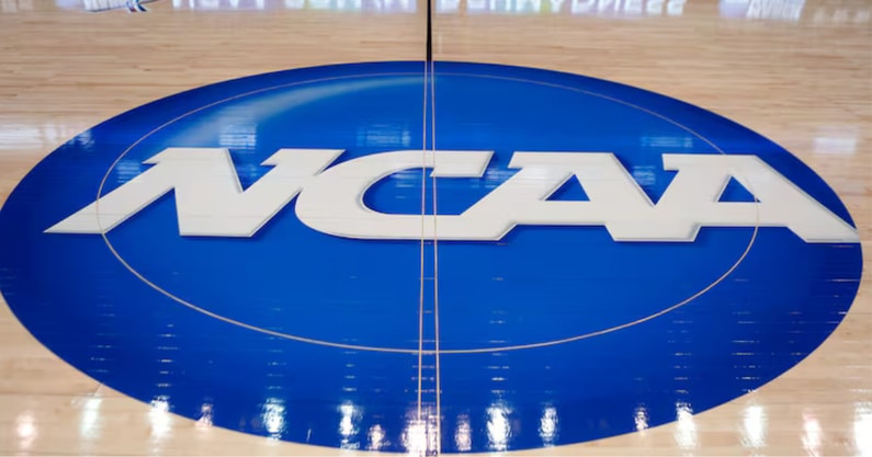 NCAA Logo Basketball Court