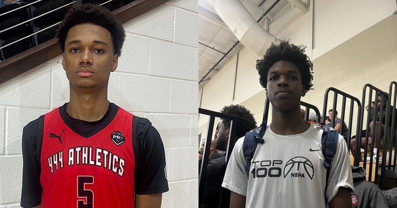 Lincoln Cosby (Photo credit: Jamie Shaw/Rivals) and Obinna Ekezie Jr. (Photo: Jacob Polacheck/KSR+)
