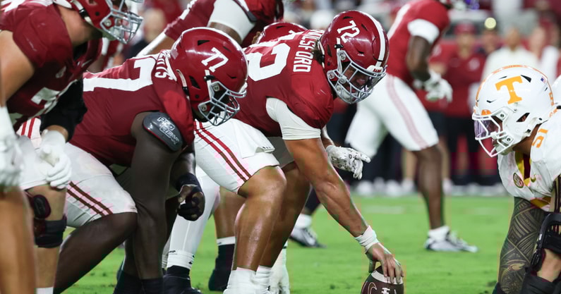 Alabama OL Parker Brailsford