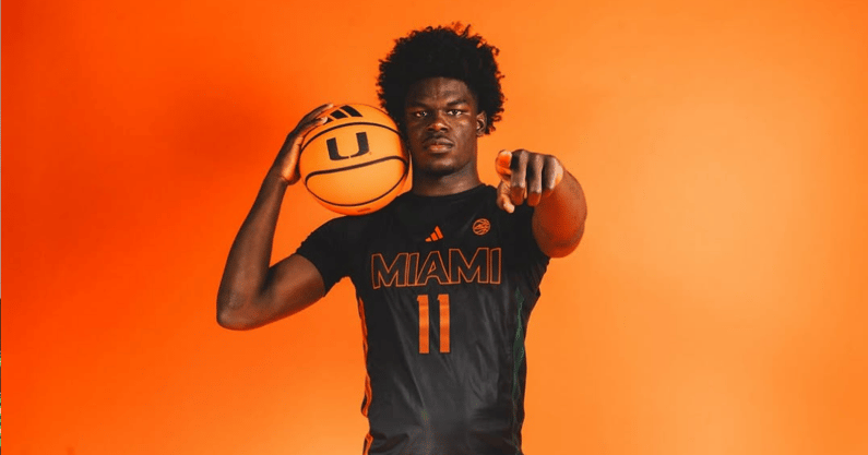 Caleb Gaskins on his official visit to Miami
