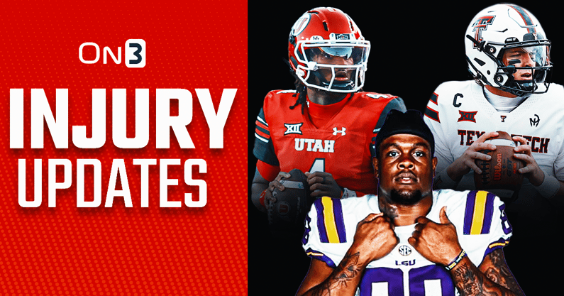 College football Week 9 injury updates