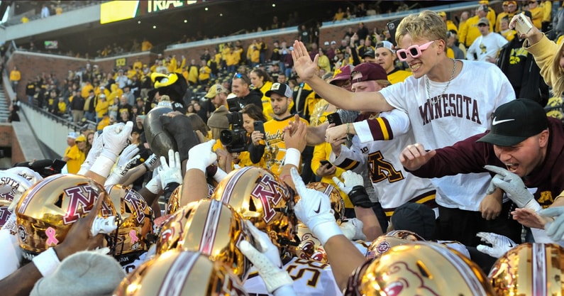 Gophers Floyd celebration