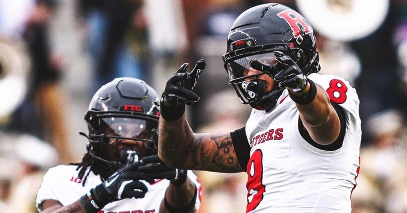 Rutgers Football WR KJ Duff RB Antwan Raymond versus Purdue