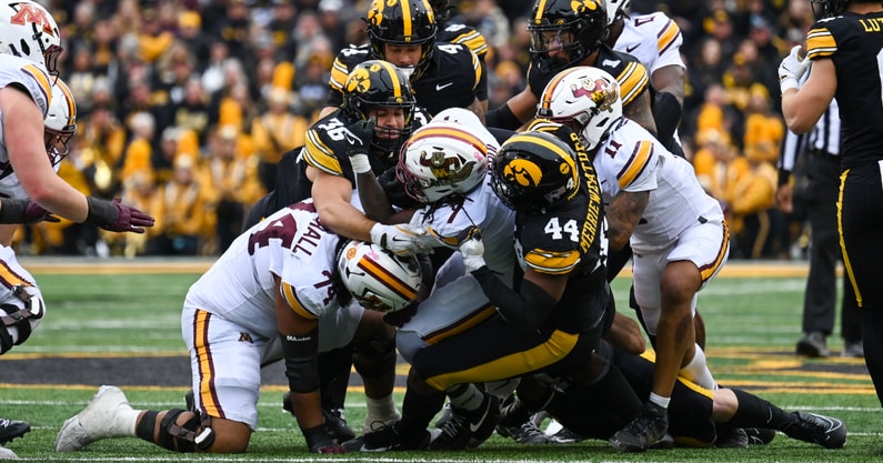 The Hawkeyes defeated the Gophers 41-3 on Saturday. (Photo by Dennis Scheidt)