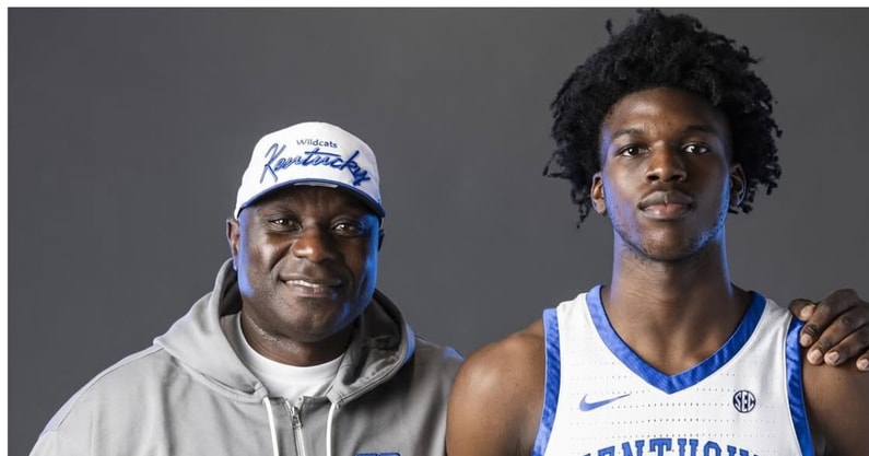 Obinna Ekezie on Kentucky visit (Photo: UK Athletics)