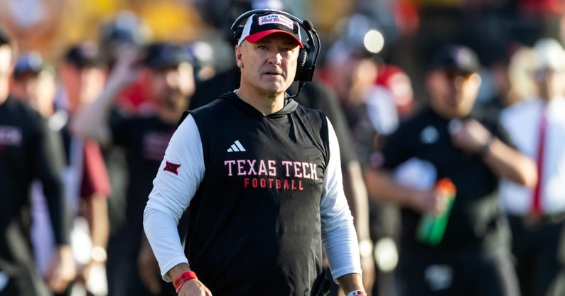 Texas Tech head coach Joey McGuire (Photo by Mark Rebilas/Imagn Images)