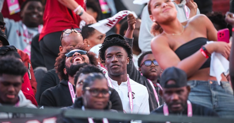 Five-star defensive back Joshua Dobson on a recent visit to South Carolina. Photo by: Katie Dugan | GamecockCentral