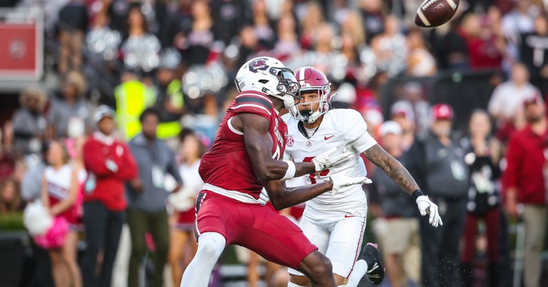 South Carolina wide receiver Nyck Harbor. Photo by: Katie Dugan | GamecockCentral