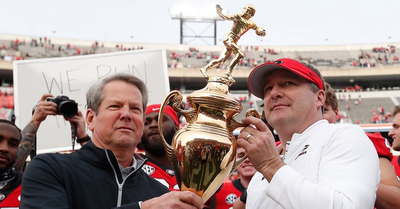 Georgia Gov. Brian Kemp, HC Kirby Smart
