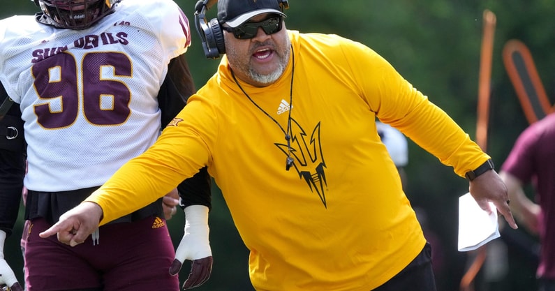 ASU offensive line coach Saga Tuitele