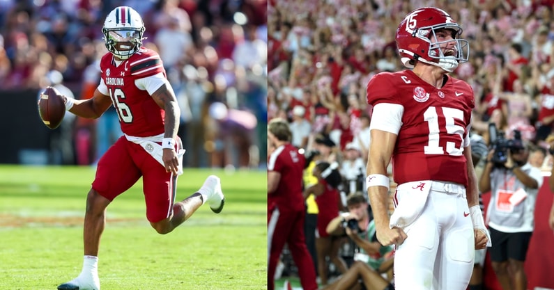 LaNorris Sellers, South Carolina. Ty Simpson, Alabama