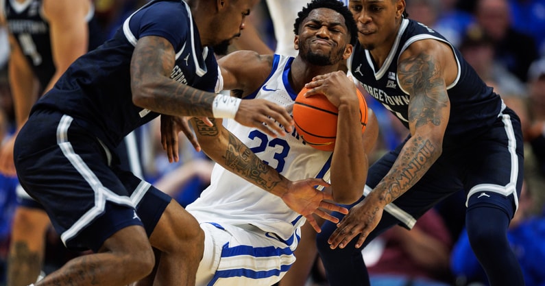 NCAA Basketball: Exhibition-Georgetown at Kentucky
