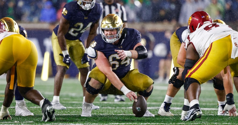 Notre Dame center Joe Otting USC
