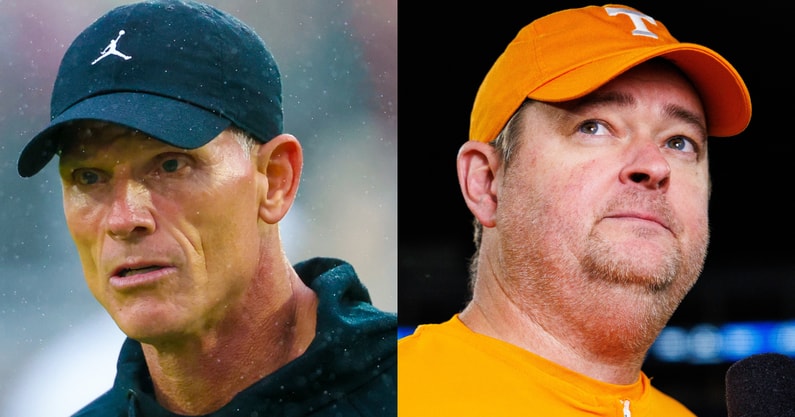 Oklahoma HC Brent Venables, Tennessee HC Josh Heupel