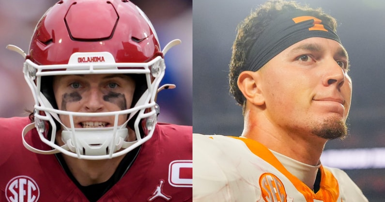 Oklahoma QB John Mateer, Tennessee QB Joey Aguilar