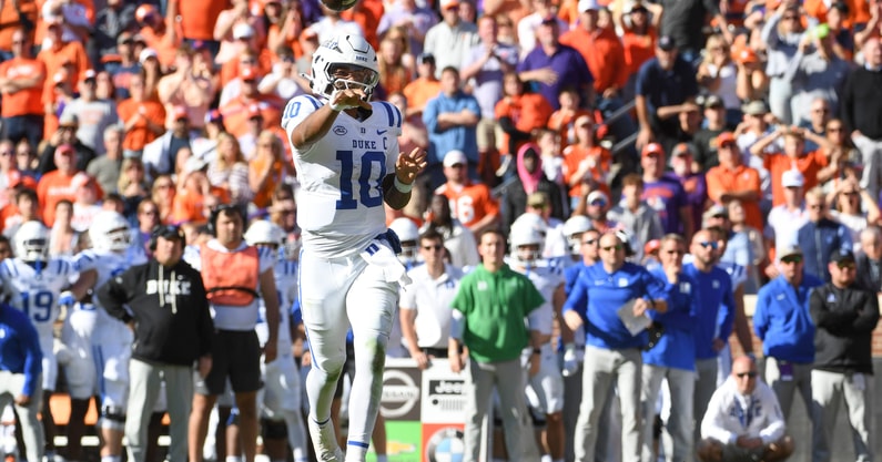 Duke football win at Clemson