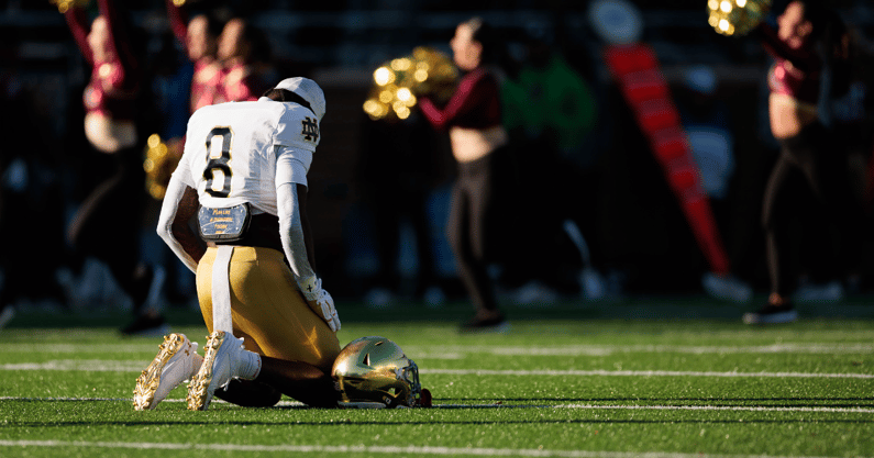 Notre Dame safety Adon Shuler Boston College