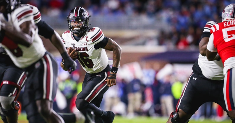 LaNorris Sellers (Photo by Katie Dugan/GamecockCentral)