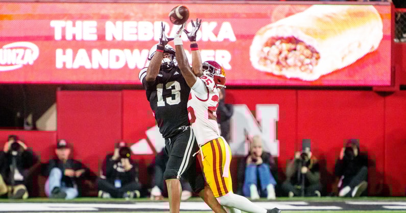 Nebraska football WR Nyziah Hunter vs. USC
