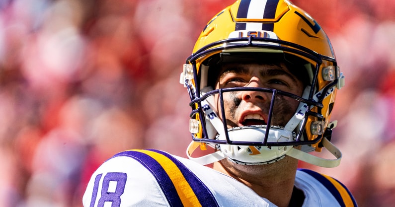 LSU QB Garrett Nussmeier (Photo: Ayrton Breckenridge | Clarion Ledger | USA TODAY NETWORK via Imagn Images