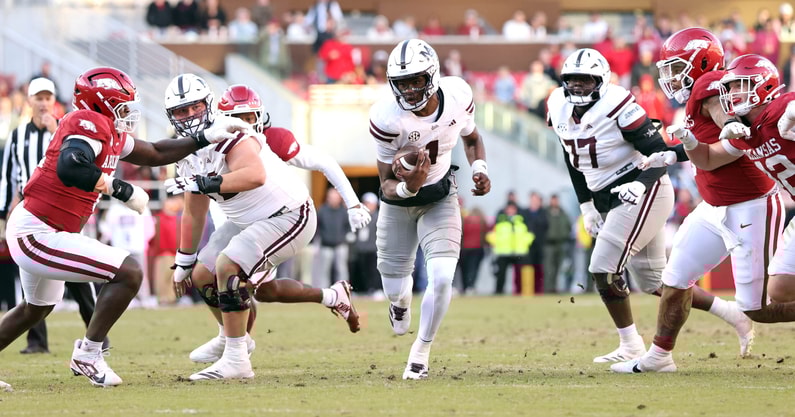 NCAA Football: Mississippi State at Arkansas