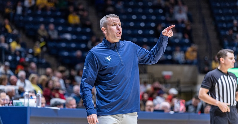 West Virginia head coach Ross Hodge against Wheeling
