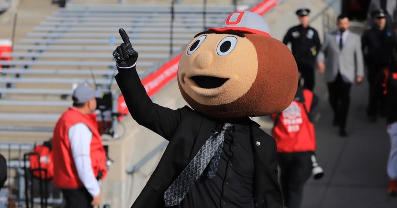 Brutus Buckeye by Mick Walker -- Lettermen Row --