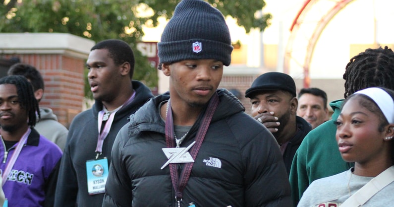 Three-Star DL Dammad Lewis at Florida State (Matt LaSerre/Warchant)