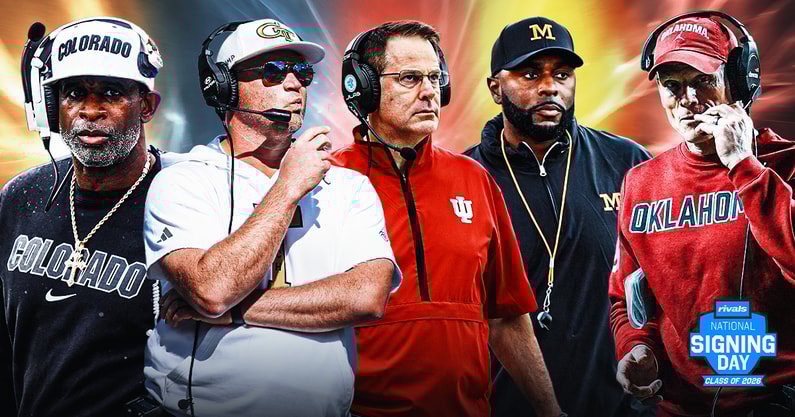 Deion Sanders, Brent Key, Curt Cignetti, Sherrone Moore, Brent Venables