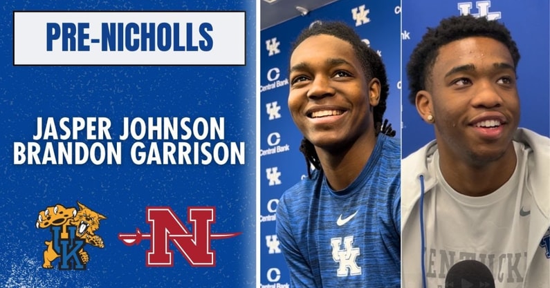 Jasper Johnson, Brandon Garrison preview Kentucky's season-opener