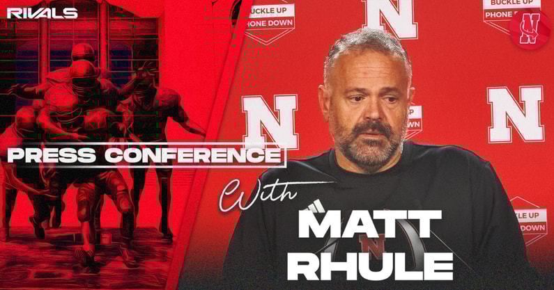 Nebraska football coach Matt Rhule