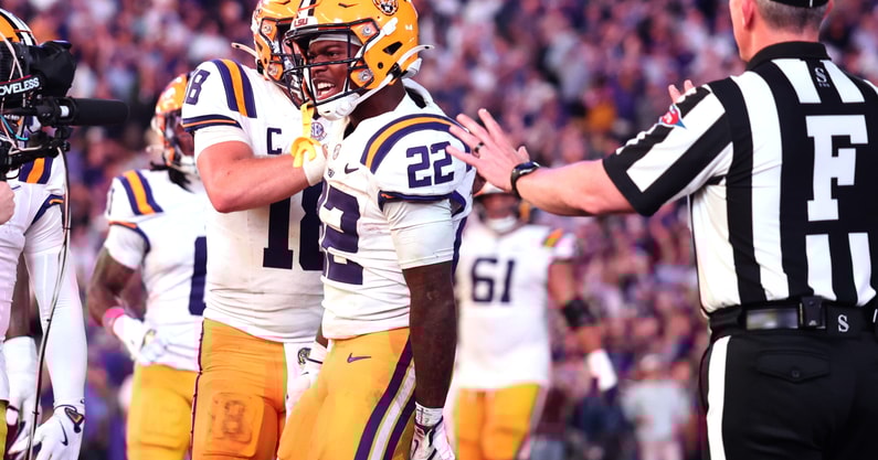 LSU RB Harlem Berry (Photo: © Stephen Lew-Imagn Images)