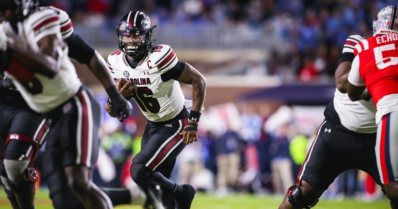 South Carolina quarterback LaNorris Sellers. Photo by: Katie Dugan | GamecockCentral