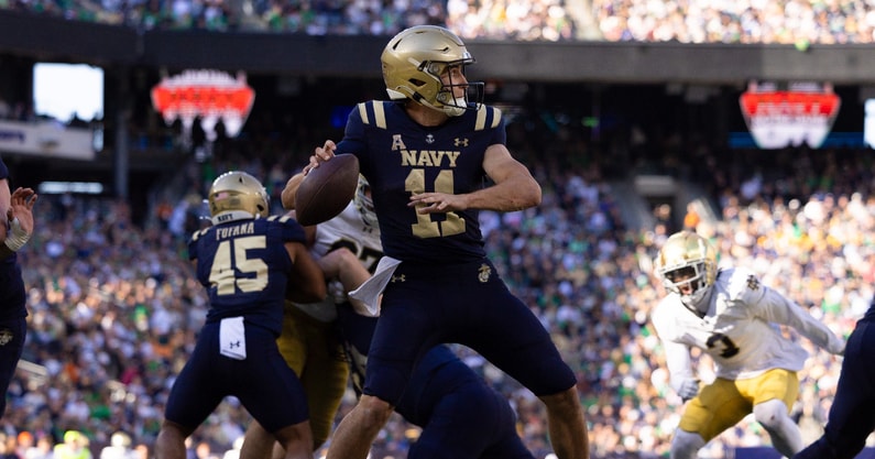 Navy QB Blake Horvath Notre Dame