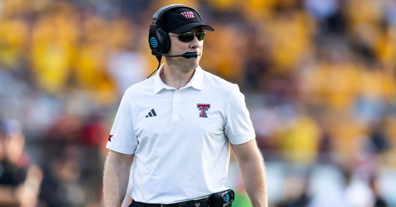 Oct 18, 2025; Tempe, Arizona, USA; Texas Tech Red Raiders defensive coordinator Shiel Wood against the Arizona State Sun Devils at Mountain America Stadium.