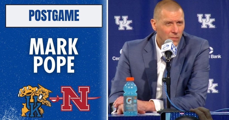 Mark Pope breaks down Kentucky's 77-51 win over Nicholls