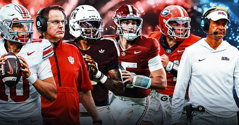 Julian Sayin, Curt Cignetti, Marcel Reed, Ty Simpson, Gunner Stockton, Lane Kiffin afi