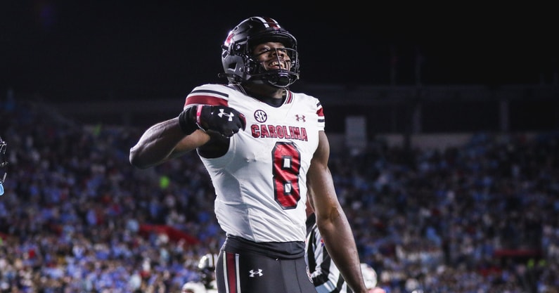 South Carolina receiver Nyck Harbor. Photo by: Katie Dugan | GamecockCentral