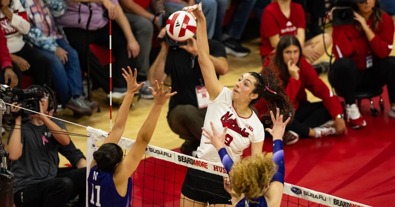 Nebraska volleyball Virginia Adriano