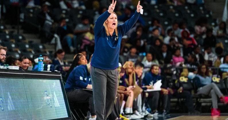 Georgia Tech women's head coach Karen Blair