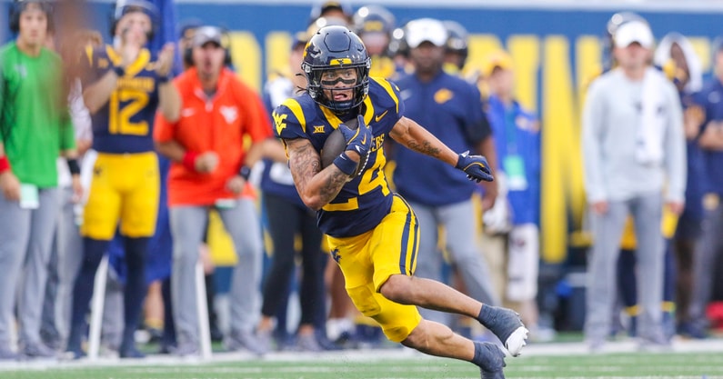 West Virginia wide receiver Rodney Gallagher- Credit: Ben Queen-Imagn Images